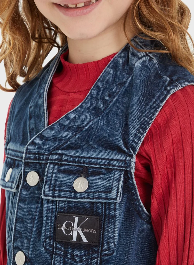 Calvin Klein Jeans Kids Denim Vest Jacket
