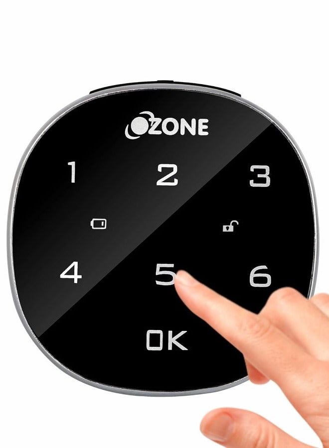 أوزون OZFL-401-PW (أسود)  | قفل RFID | جولة مدمجة | مفيد | الوصول، نظام قفل RFID | قفل الأثاث الذكي (أسود) (كلمة المرور) | بواسطة الأوزون الهند - Image 1