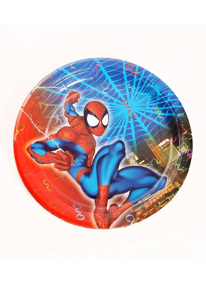 LA FIESTA - Spiderman Tableware for Birthday Decorations - 85 Pcs - Image 1