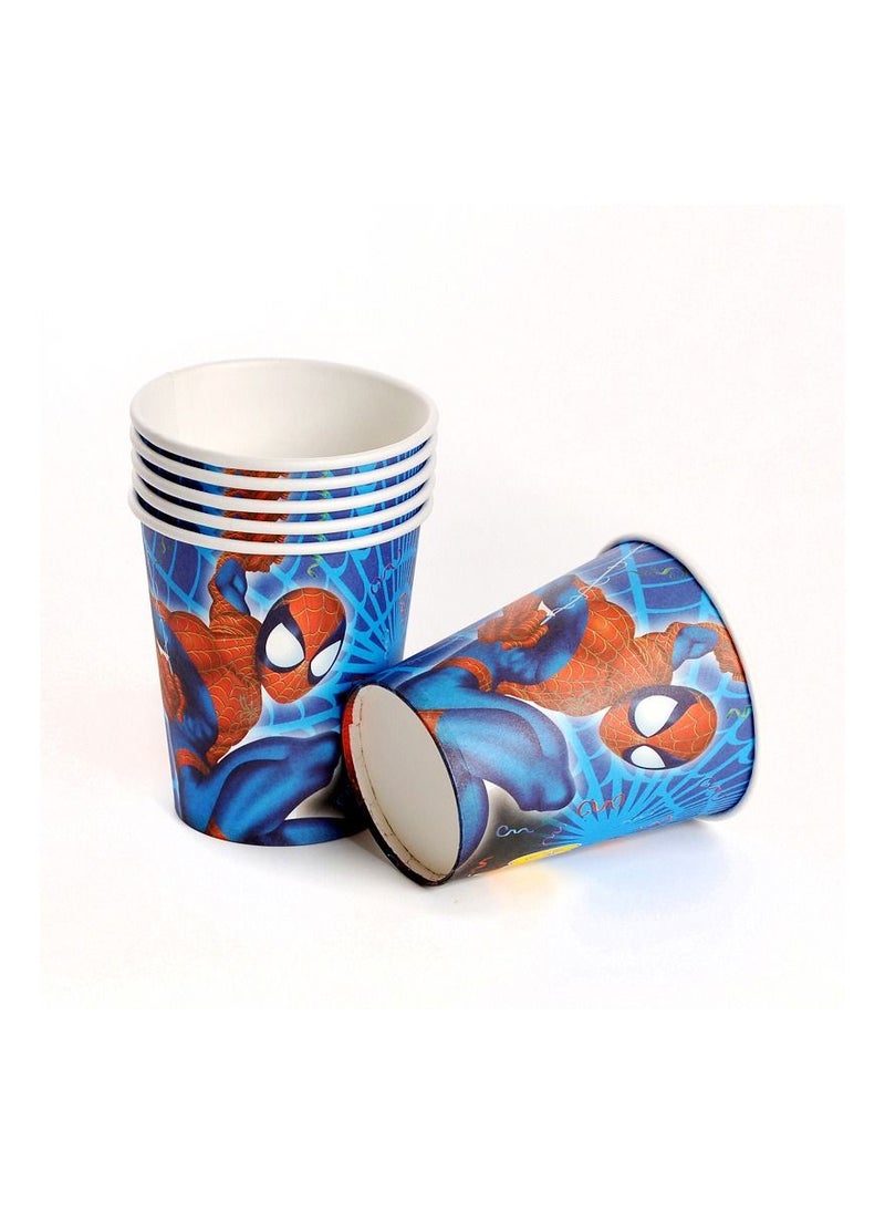 LA FIESTA - Spiderman Tableware for Birthday Decorations - 85 Pcs - Image 1