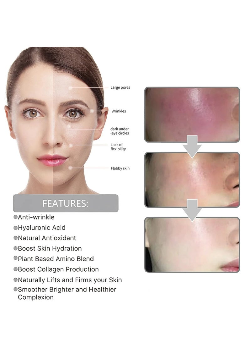 EELHOE Vitamin C Serum Vitamin C Essence With Hyaluronic Acid Serum, Anti Aging Anti Wrinkle Moisturizing Face Oil For Glowing, Firming And Tightening Skin - Image 5