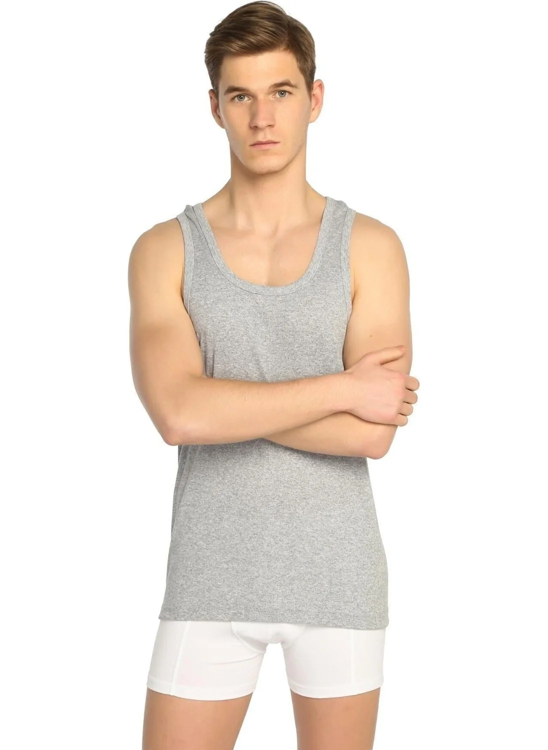 Seher Yıldızı Morning Star SER0058 / Morning Star Sports Undershirt (6 Pieces) | Gray