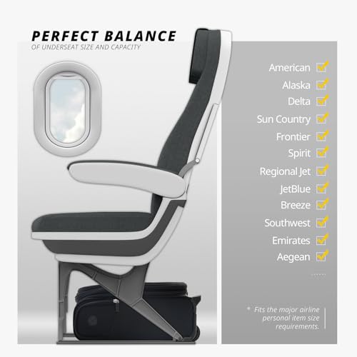 Verage 16 inch Underseat Carry On Luggage with Wheels, Grey Softside Small Suitcase Spinner Wheeled Rolling Travel Laptop Bag for Airlines Airplanes Short Trip Men Women - Image 3