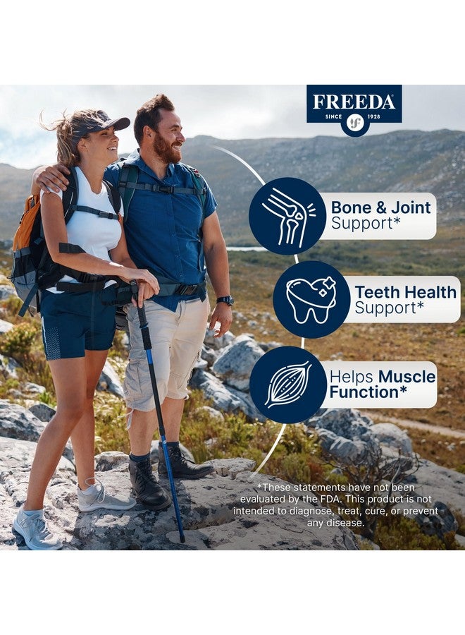 Freeda Calcium Carbonate 600 mg - 100 Tablets | High-Potency Daily Calcium Supplement | Vegan, Allergen-Free, Clean Label | Made in USA, GMP Facility, Third-Party Tested - Image 3