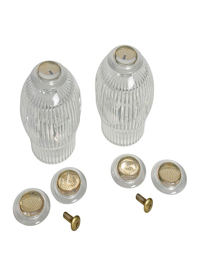 Danco 88671 Pair of Faucet Handles for Sterling Tub/Shower, Clear Acrylic - Image 1