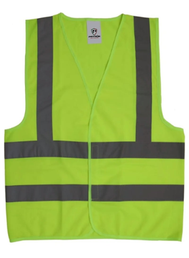 Patron High Quality Reflective Fabric With Hi Vis Tape Vest In Light weight Wind & Moisture Resistant