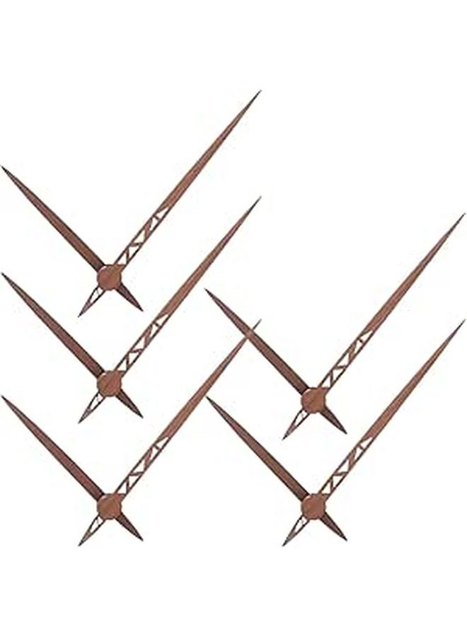 Clock Replacement Hands Set Black Walnut 5 Pairs Decorative Parts - Image 1