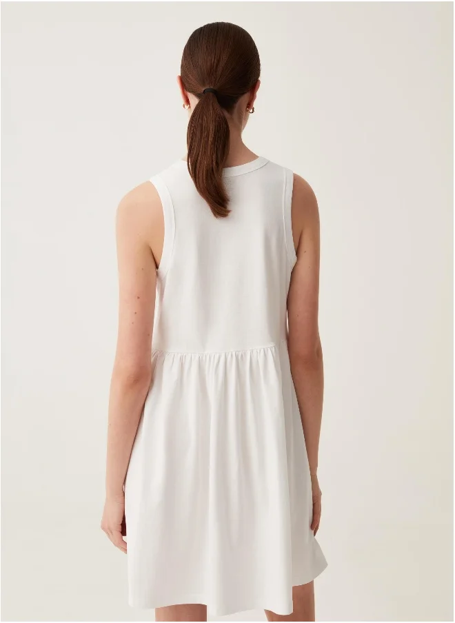 Ovs Ovs Short Sleeveless Dress In Cotton