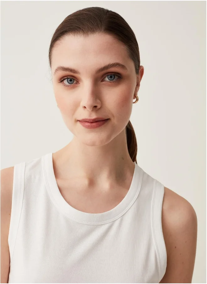 Ovs Ovs Short Sleeveless Dress In Cotton