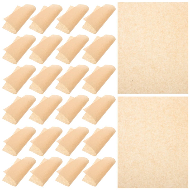 Thickened Natural Wood Color Baking Parchment Paper 20x25cm 100 Sheets - Image 2
