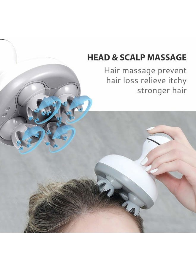 COMFIER - Electric Cordless Hair Scalp Massager with Kneading 84 Massage Nodes, Handheld Portable Head Scratcher Massager for Hair Growth, Deep Clean and Stress Relax, Gifts for Men Dad - Image 1