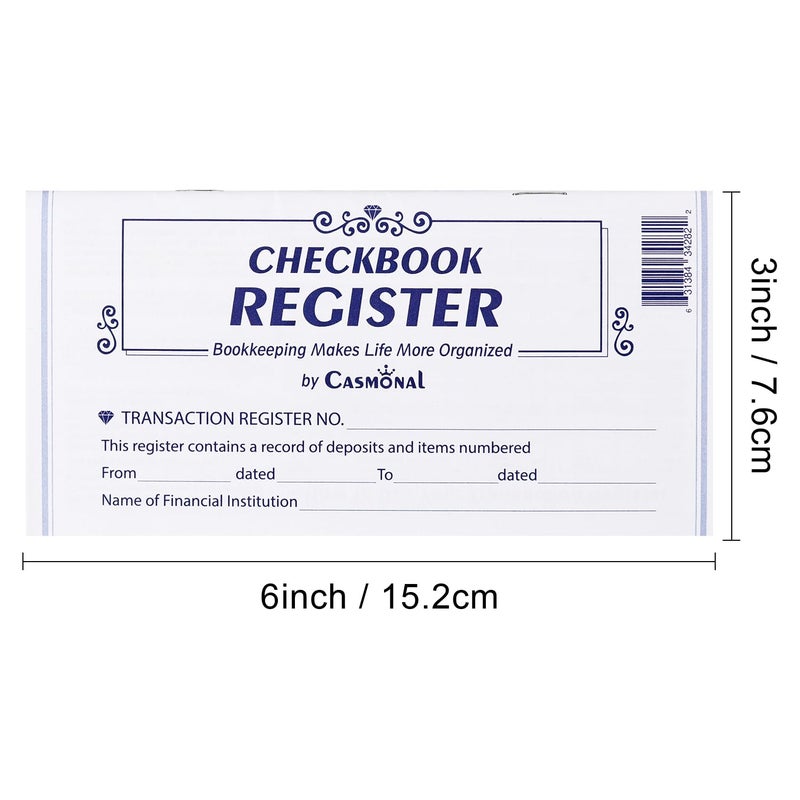 Casmonal 20 Pack Checkbook Register, Check Registers for Personal, Blank Ledger Transaction Registers for Personal or Business Bank, Check Register Book for Checking and Saving Account, Deposit and Credit Card - Image 5