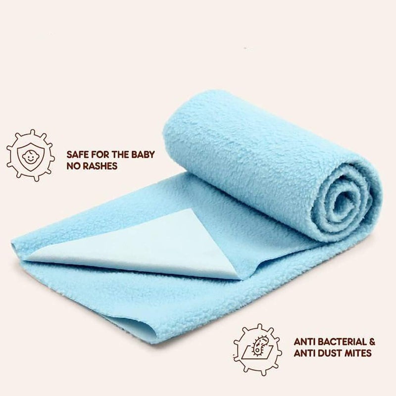 Edenwald Waterproof Quick Dry Sheet for Baby | Baby Dry Sheet | (Sky Blue_Medium (100cm x 70cm) - Image 2