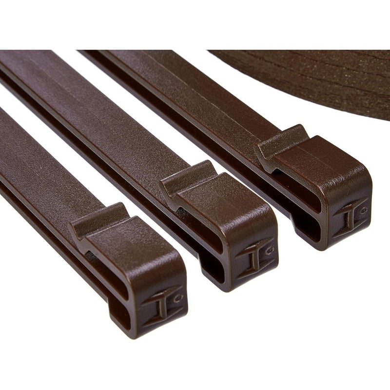 Landscape Edging Coil with 10 Stakes 3 Inch x 12 M 40 Feet Brown Heavy-Duty PVC Garden Border Yard Edging Easy Installation Flexible Weather-Resistant - Image 5