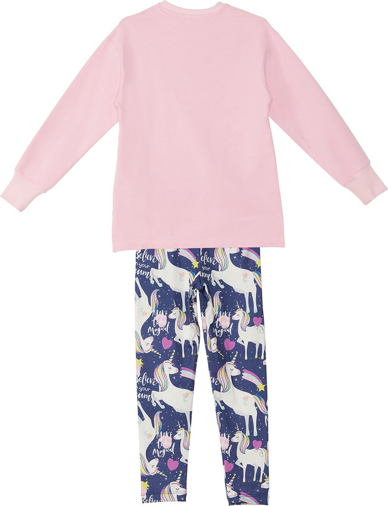 Mshb&G Unicorn Girls Sweatshirt Tights Set  - Image 4