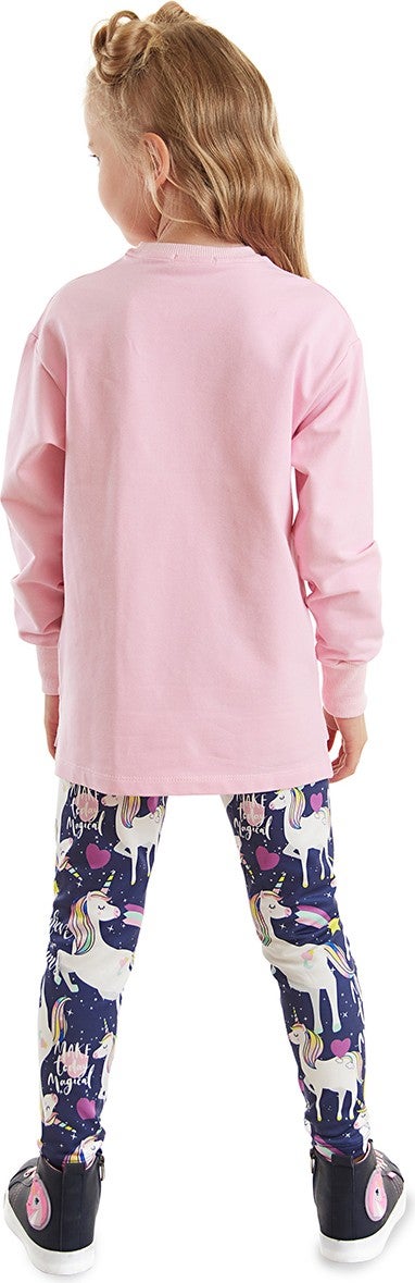 Mshb&G Unicorn Girls Sweatshirt Tights Set  - Image 2