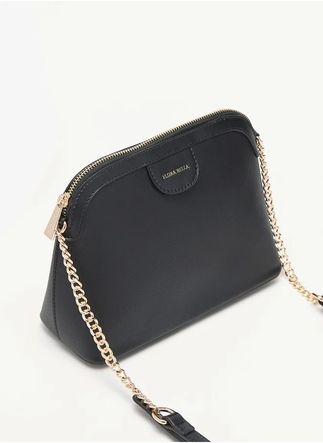 Flora Bella By Shoexpress Women Monogram Crossbody Bag with Zip Closure