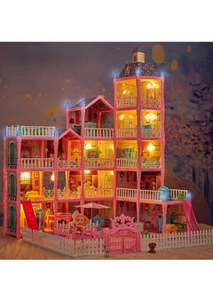 GUDOO Doll House Dream House for Girls Pretend Toys 3 Story 8 Rooms Dollhouse Toddler Playhouse DIY Building Kids Gift for for 3 to 10 Year Old Girls  - Image 5