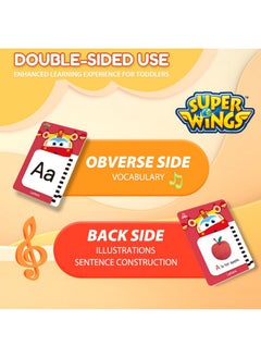 SUPER WINGS Toddler Flash Cards, 106 Words Flash Cards For Toddlers 3-5, 10 Themes Kids Educational Toys, Preschool Learning Flash Cards For Toddlers 3-5 Years, Early Learning Toys For Boys Girls  - Image 2