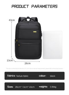 802 Business Professional Office Travel Laptop School Work Daily Use Backpack – Water-Resistant USB Charging Port Fits 15.6-inch Laptops - Black - pzsku/Z2C1853229CCA0F9EBA18Z/45/_/1739627048/1e1afe5c-49e4-4dcb-8a51-390bcbd0ae3f