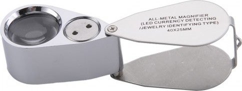 Paltava Metal Illuminated Loop with Special Box for Jewellery, Jewelery and Money Checking 40 x 25 cm