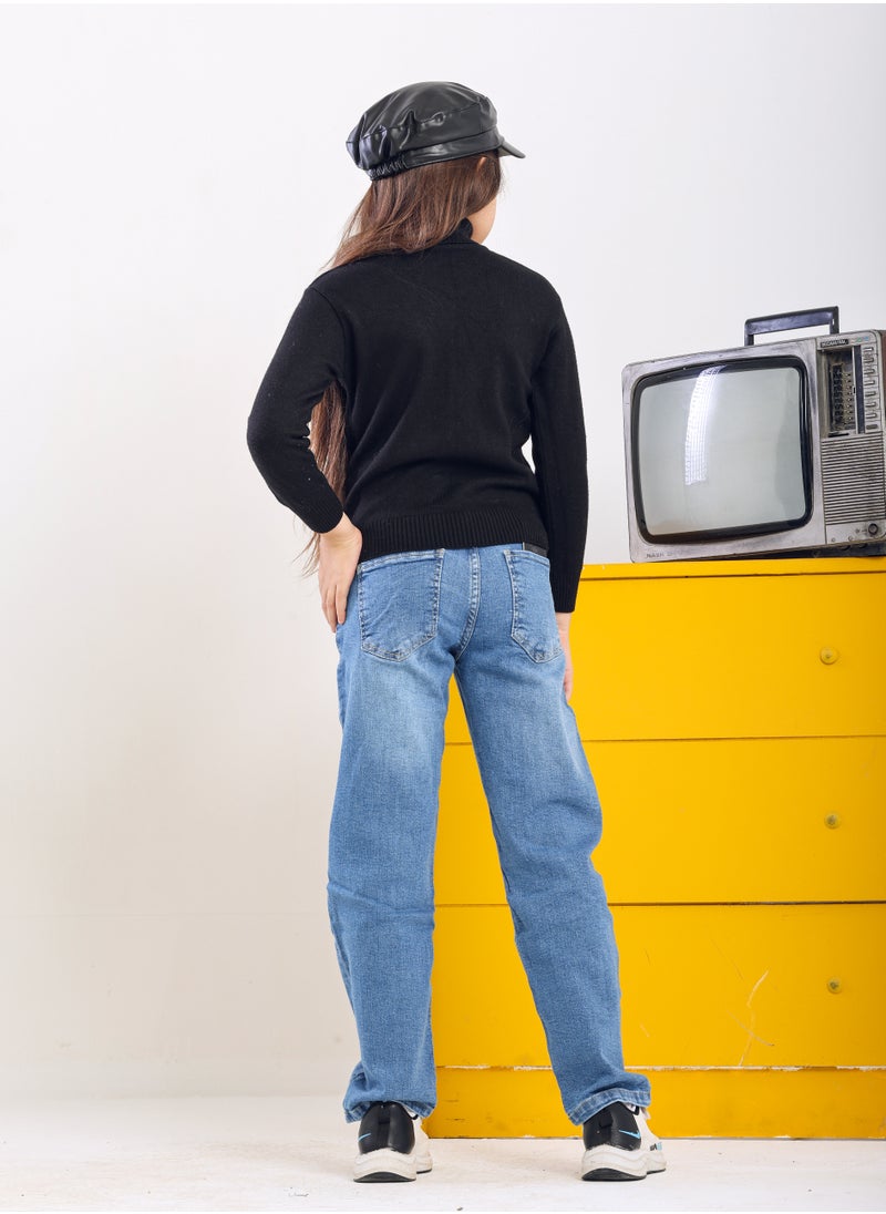 JBS DENIM - Jeans Trousers For Girls Light Blue Color 3009 - Image 1