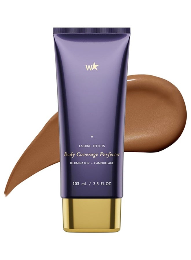 W Body Coverage Perfector, Waterproof Leg And Body Makeup, Tattoo Cover Up Makeup, Long-Lasting, Lightweight, 103ML (Bronze Radiance) - Image 1
