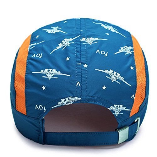 Home Prefer Kids Boys Lightweight Quick Drying Sun Hat Outdoor Sports UV Protection Caps Mesh Side Ball Cap Navy Blue - Image 3