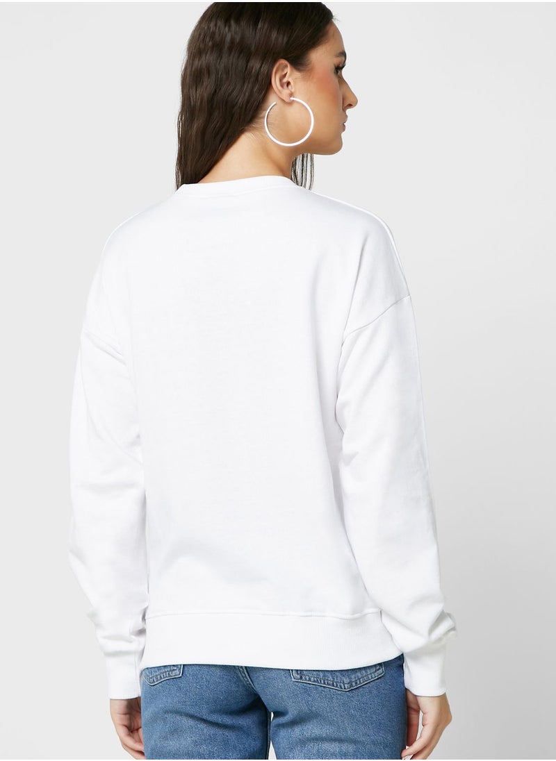 Ginger - Slogan Sweatshirt With Glitter Print - Image 1