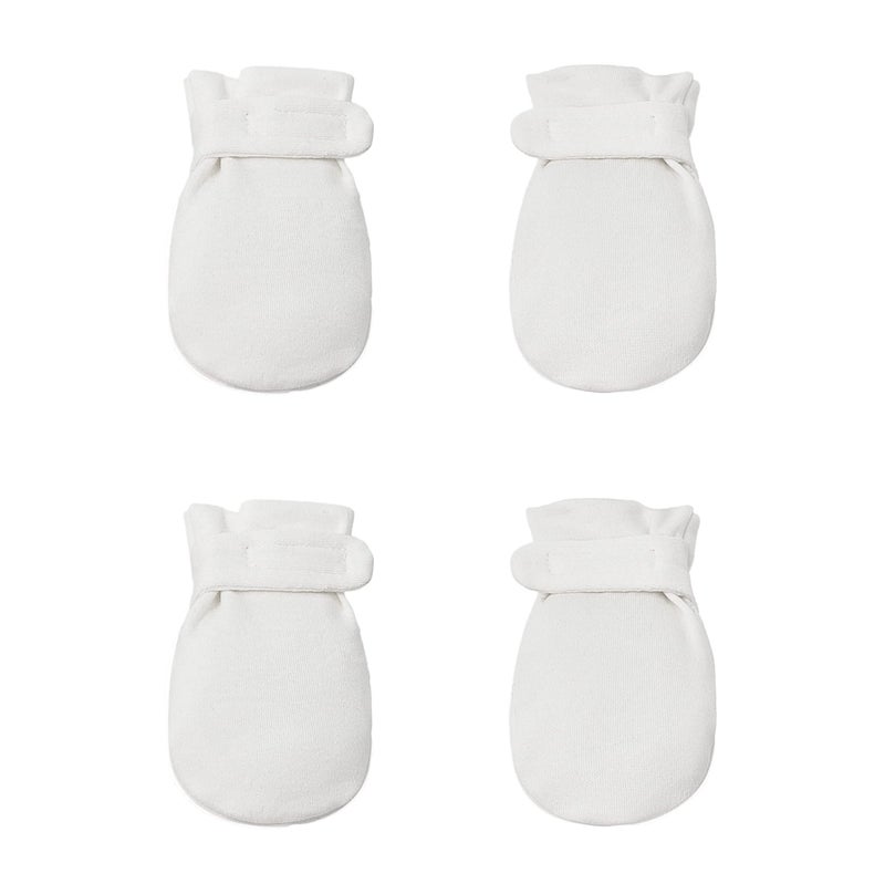 Newborn Baby No Scratch Mittens Stay On 100 Cotton Breathable Adjustable Infant Gloves for Baby Boys Girls Mittens