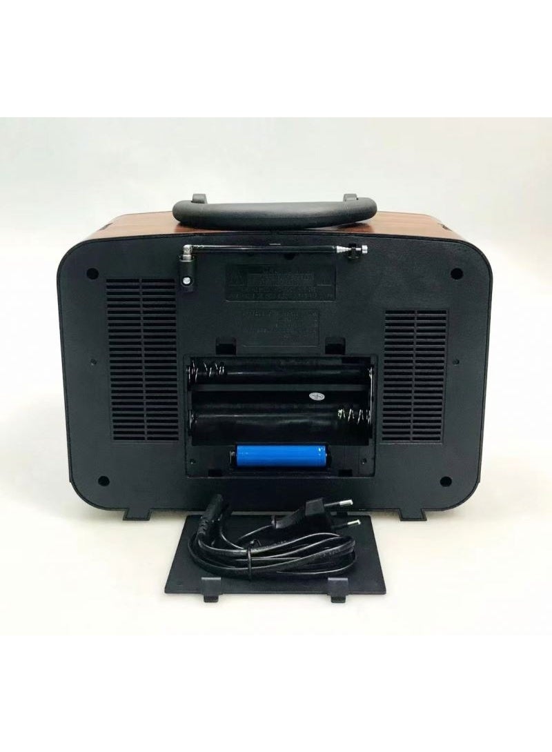 Golon Retro Vintage Wooden Color Radio RX-BT929 – 3 Band AM/FM/SW Wireless Radio with USB/TF Music Player, Bluetooth & Rechargeable Battery - Image 5