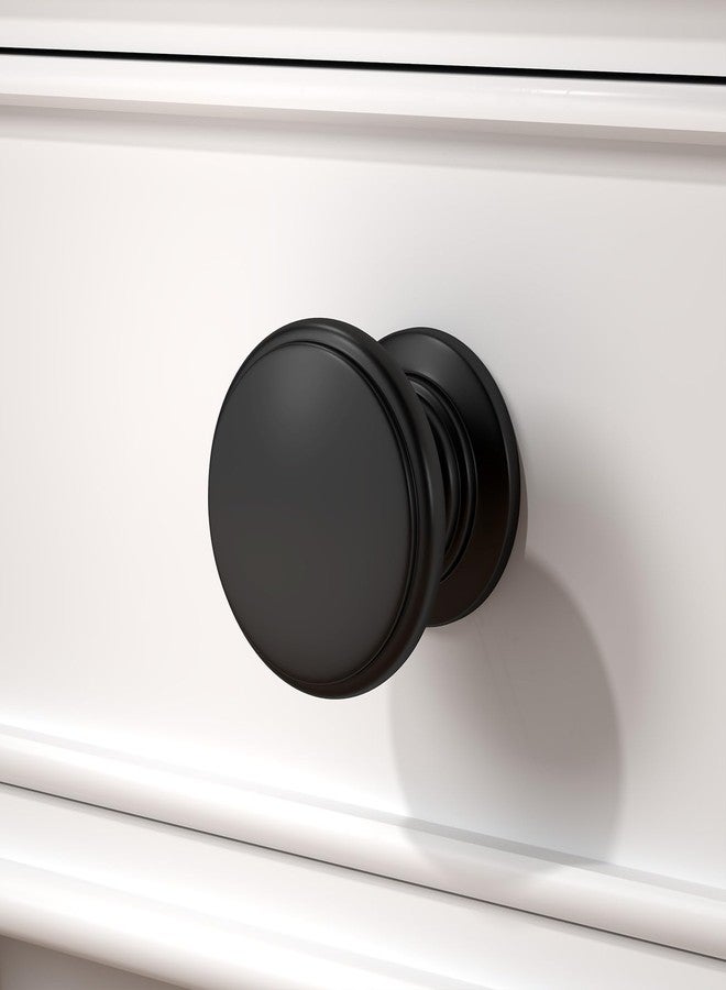 homdiy 20 Pack Black Cabinet Knobs Matte Black Drawer Knobs Kitchen Hardware for Bathroom, Cupboard, Furniture - Image 4