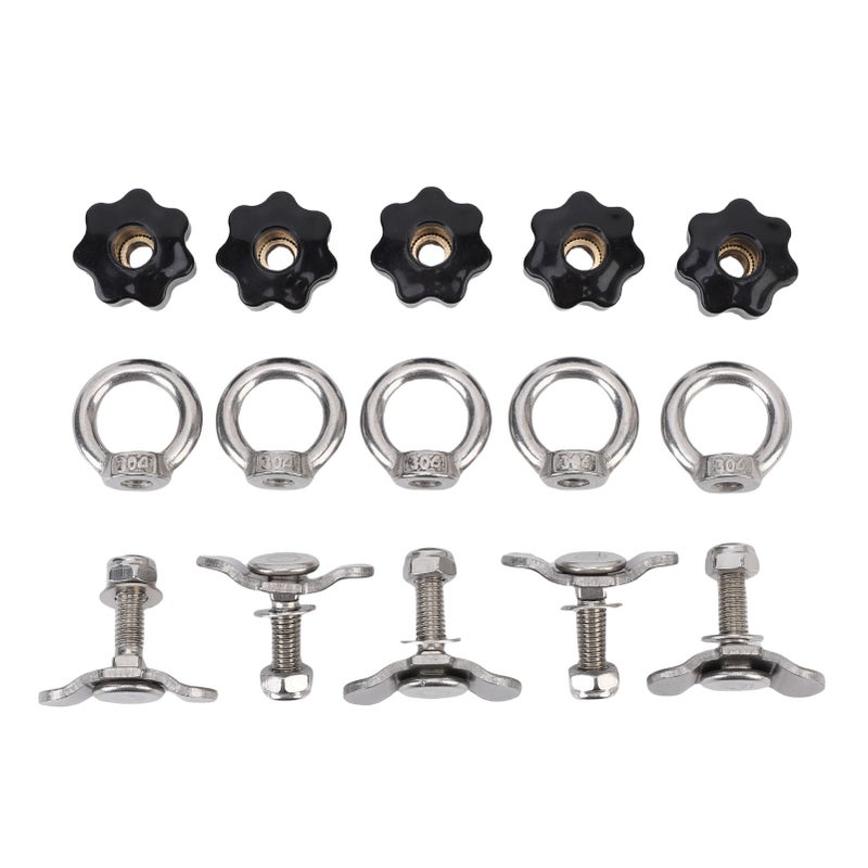 مسمار لغز مزدوج مسار L: فولاذ ستانلس 304 غير قابل للصدأ - مقاومة للكسر 5500 رطل - حمولة عمل 1800 رطل لأرصدة الشاحنات والمقطارات والمركبات الترفيهية الشاحنة (RVs) والمركبات الجلدية الرباعية الدفع (ATVs) وتحمل البضائع - Image 1
