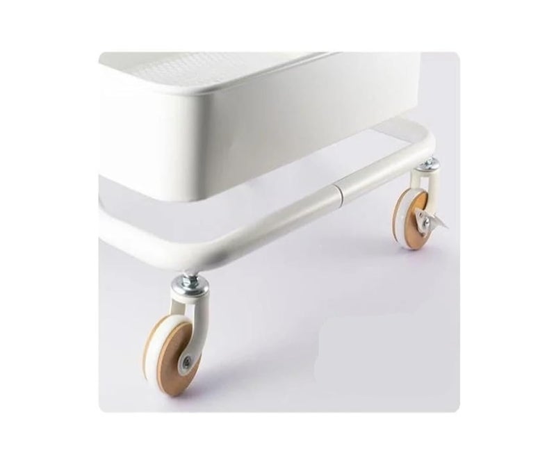 Universal Brake 2.5 Inch Trolley Wheel M8 Screw Beech Wood Caster Furniture Shelf Pulley 4 Pcs - Image 5