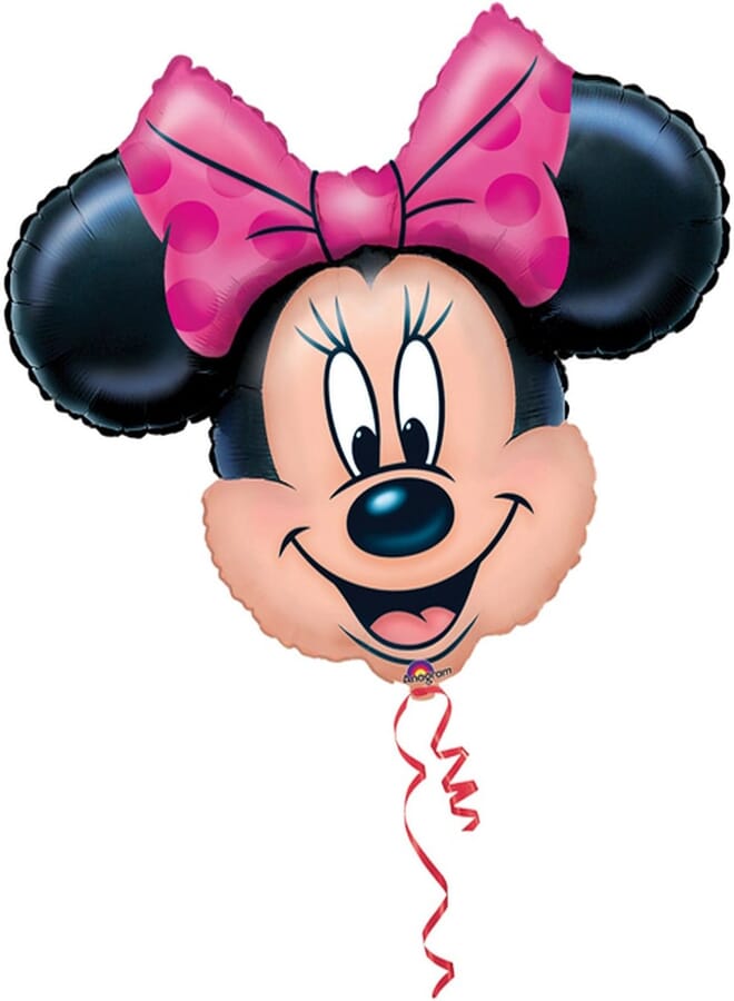 Party2u Minnie Mouse Head Foil Balloon - 13140 (Multicolour)