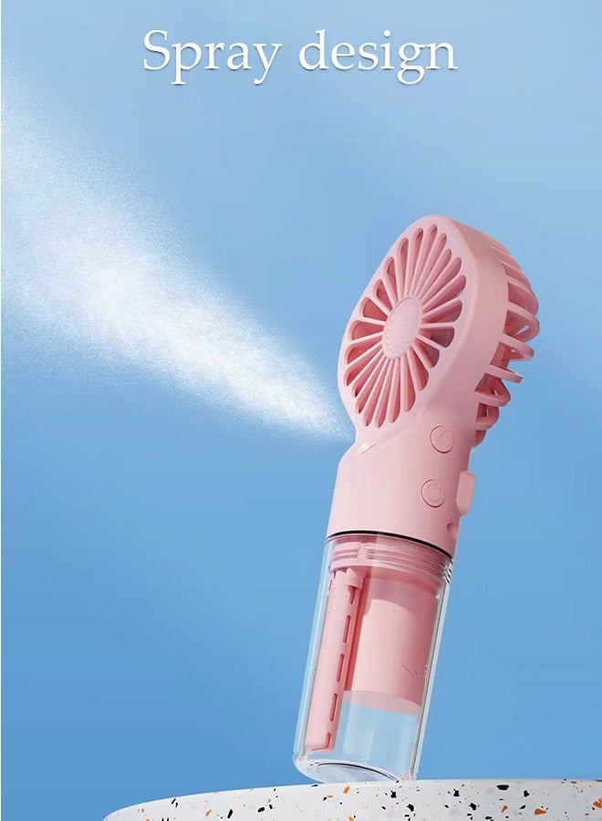 DUNISO Portable Handheld Fan, 2 in1 Spray Fan, USBC Rechargeable Battery Operated and 4 Gear Personal Fan, Mini Fan Multifunctional Silent Fan, Long Endurance Pocket Fan - Image 4