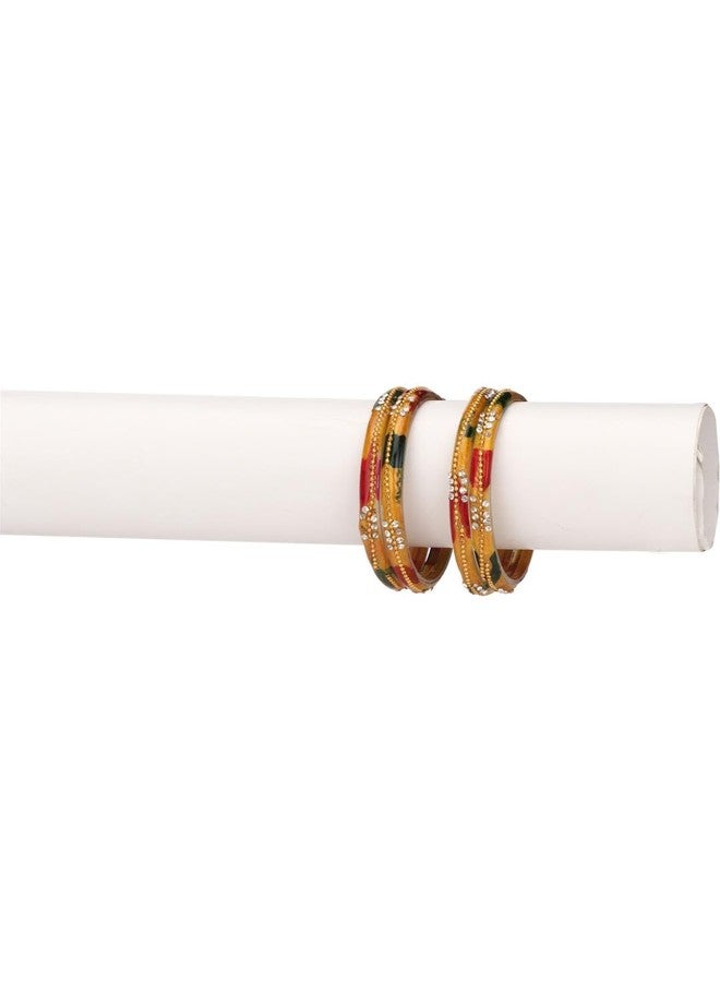1st Time Modern Bangles/Kada Set- Perfect For Party, Wedding, Celebrations And Functions, Combo Of 2 Set, Each Set In Set 4 Bangles, Multicolor- B82 - Image 2