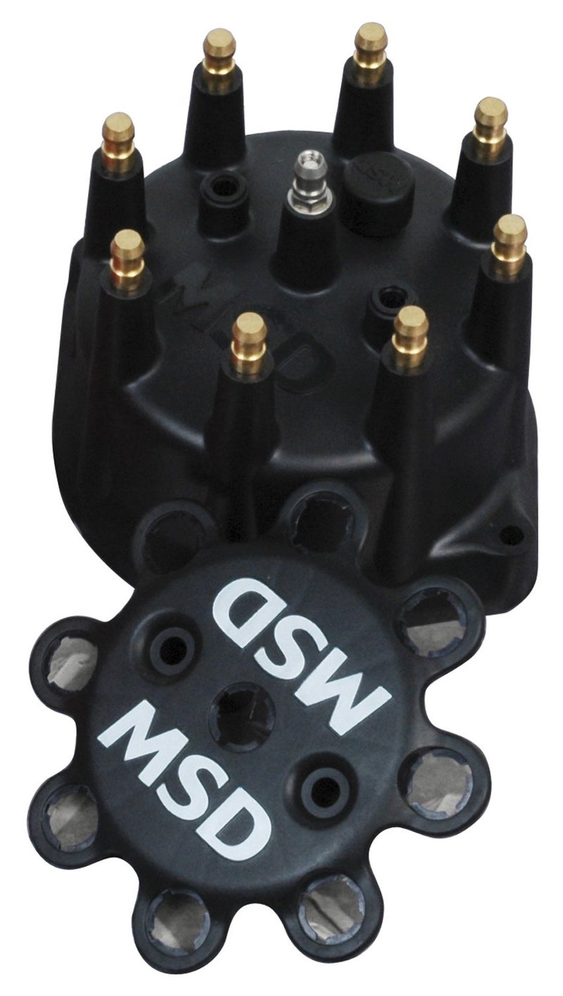 MSD Ignition 84313 Black Small Distributor Cap - Image 3