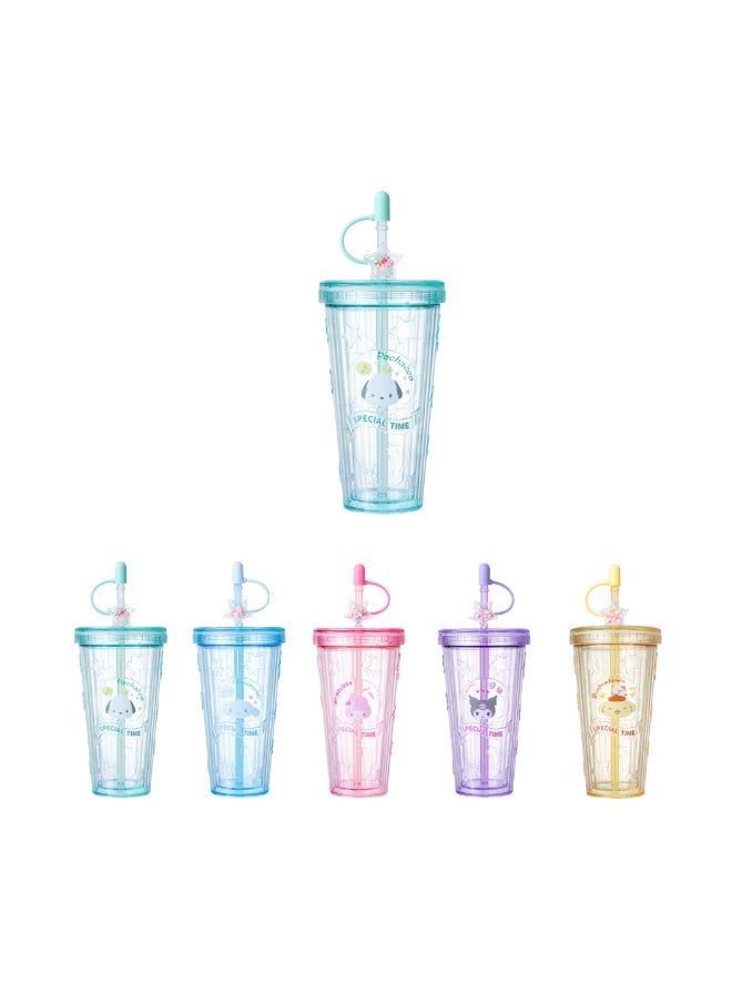 Miniso Sanrio characters Summer Star Tumbler with Straw  (420mL) 