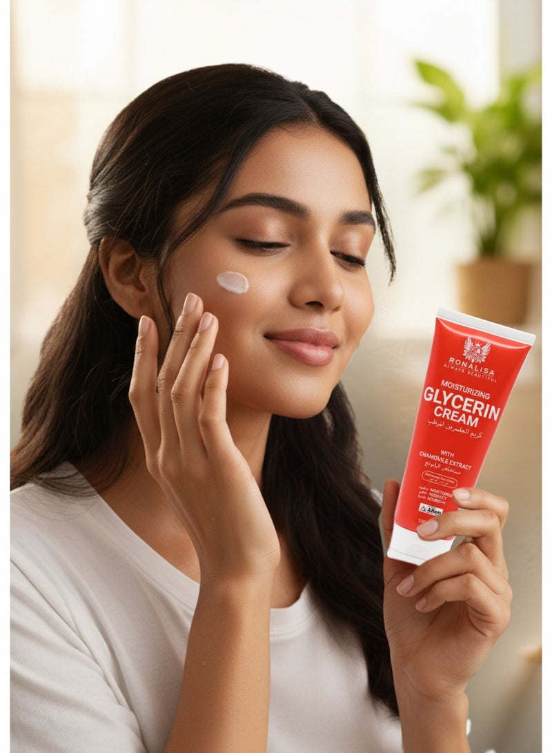 Ronalisa Glycerin Moisturizing Cream - Deep Hydration Body & Face Cream for Dry Sensitive Skin - Non Greasy Moisturizer with 24 Hour Moisture for Soft Smooth Healthy Skin - Image 2