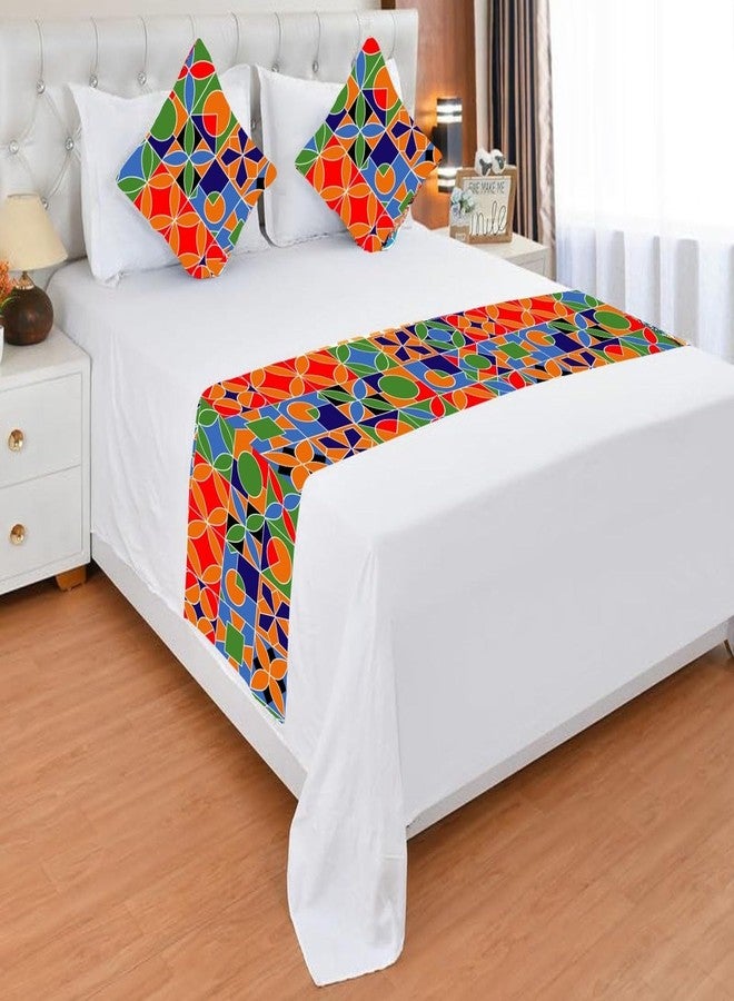 EXOTICE A Cube Luxury Solutions-Elegant Bed Runner with Matching Cushion Covers - Crafted for Comfort and Class- Decorative Set for Bedrooms, Hotel Rooms & Guest Rooms - Image 1