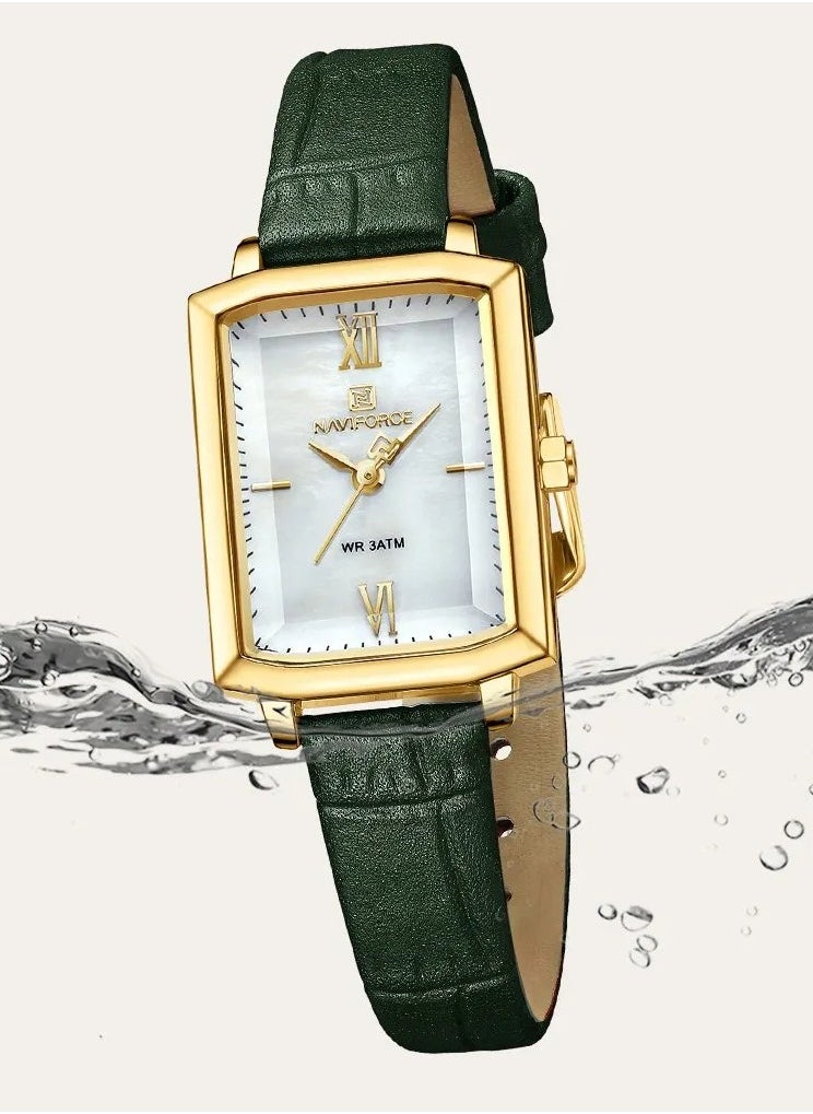 NAVIFORCE - NAVIFORCE NF5039 Square Edition with Leather Strap for LADIES, 2024 - Image 1