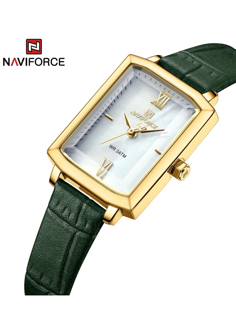 NAVIFORCE - NAVIFORCE NF5039 Square Edition with Leather Strap for LADIES, 2024 - Image 1