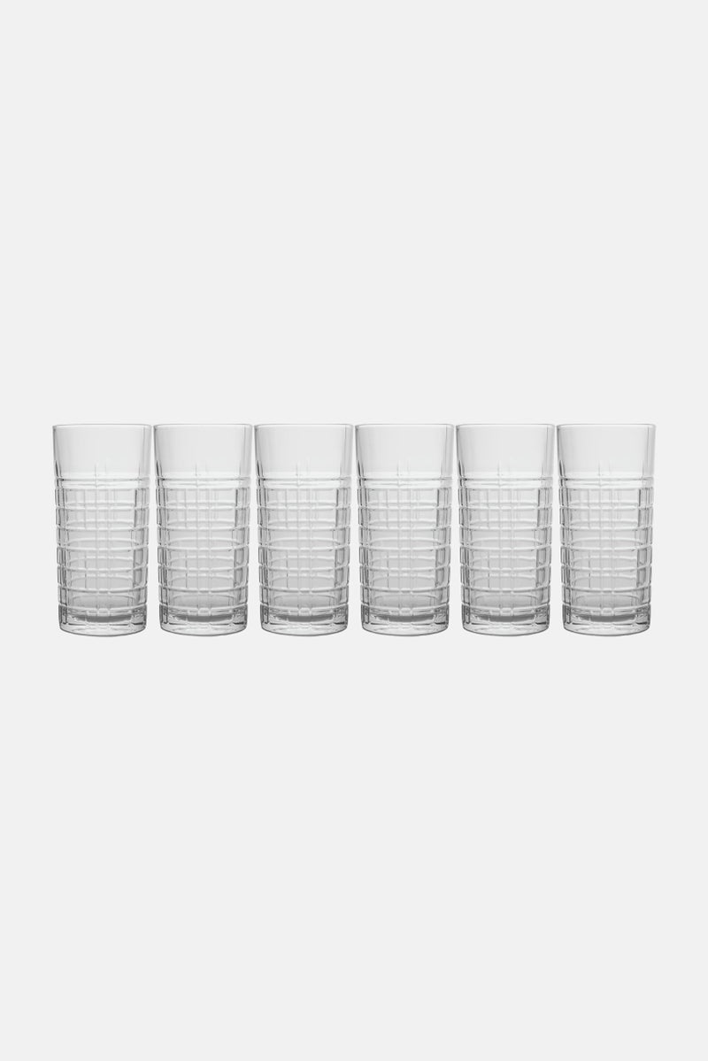 LAV 6 Pieces Brit Highball Glass, Transparent - Image 1