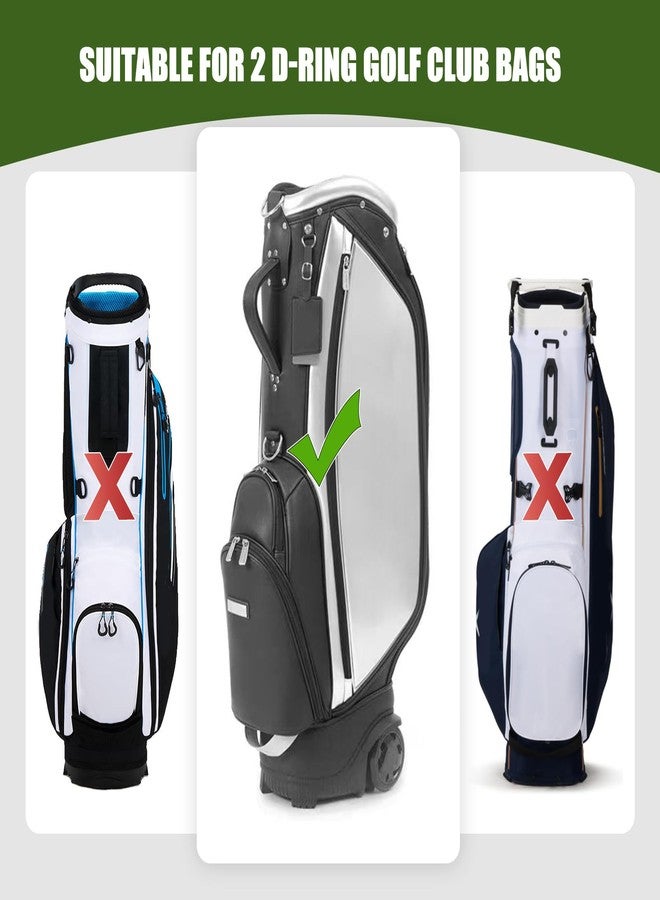 BAIRBRE Golf Bag Strap Replacement Golf Bag Shoulder Strap Adjustable Single Padded Shoulder Strap Waterproof Golf Bag Backpack Straps (Black-USA Flag) - Image 2