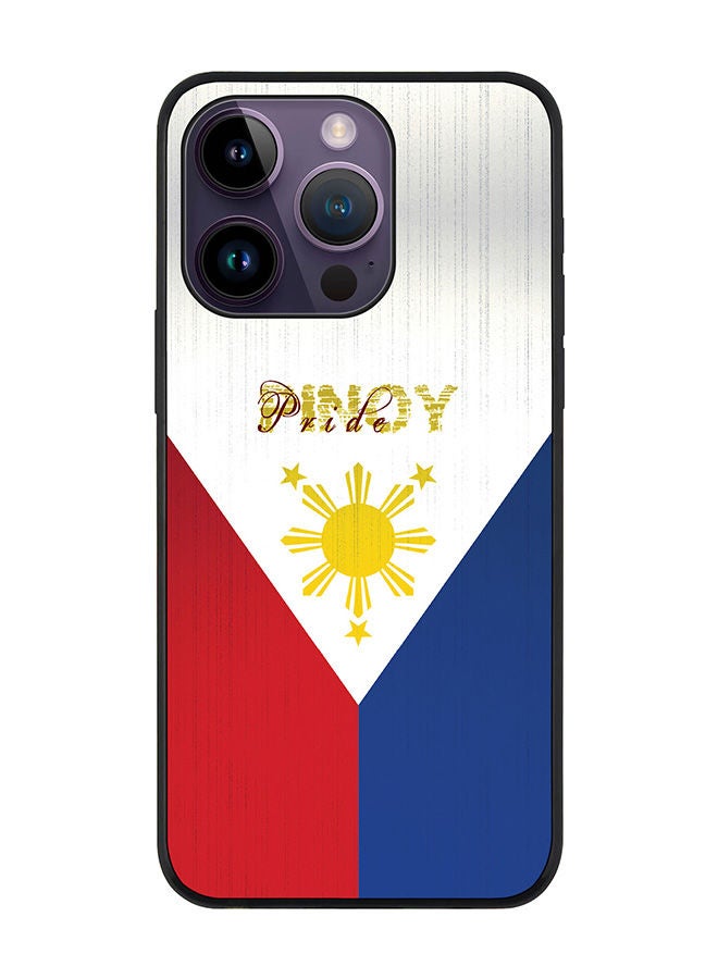 Stylizedd Rugged Black edge case for Apple iPhone 14 Pro Slim fit Soft Case Flexible Rubber Edges Anti Drop TPU Gel Thin Cover - Pinoy Pride - Image 1