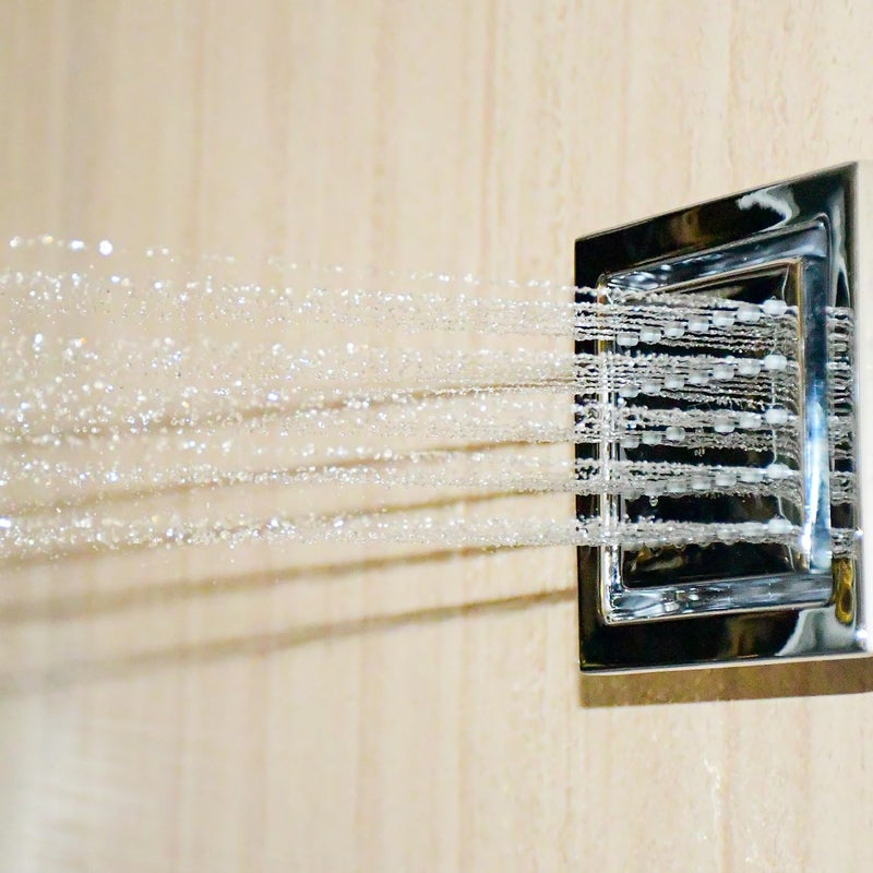 D&B Italian Bath Solution DB BATHWARE Brass Concealed BodyJet Shower Premium Finish 47 51 Inches Square Complete set Rain Massage Shower Wall mounted Ideal for Bathroom Silver Chrome - Image 4