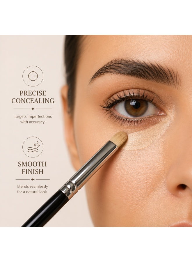 Concealer Detail Brush – Precision Concealer Brush for Under Eye, Blemishes & Targeted Coverage – Small Tapered Makeup Brush for Smooth Blending, Spot Concealing & Flawless Finish – Milana Leesa - Image 5