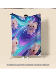 General Baby and children's cartoon flannel thin blanket (warm and comfortable, suitable for sleep, game use) 70cm*100cm - 595  - Image 3