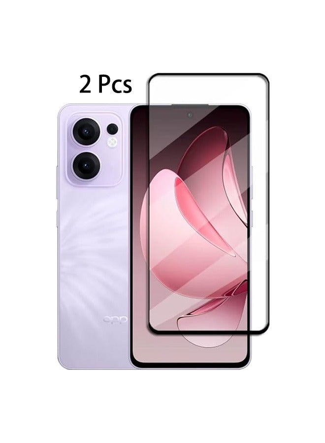 2 Pack OPPO Reno 13F 5G Screen Protector, 9H Tempered Glass Screen Protector for OPPO Reno 13F 5G, Full Coverage Bubble-Free Tempered Film, Anti-Scratch Film - Image 1